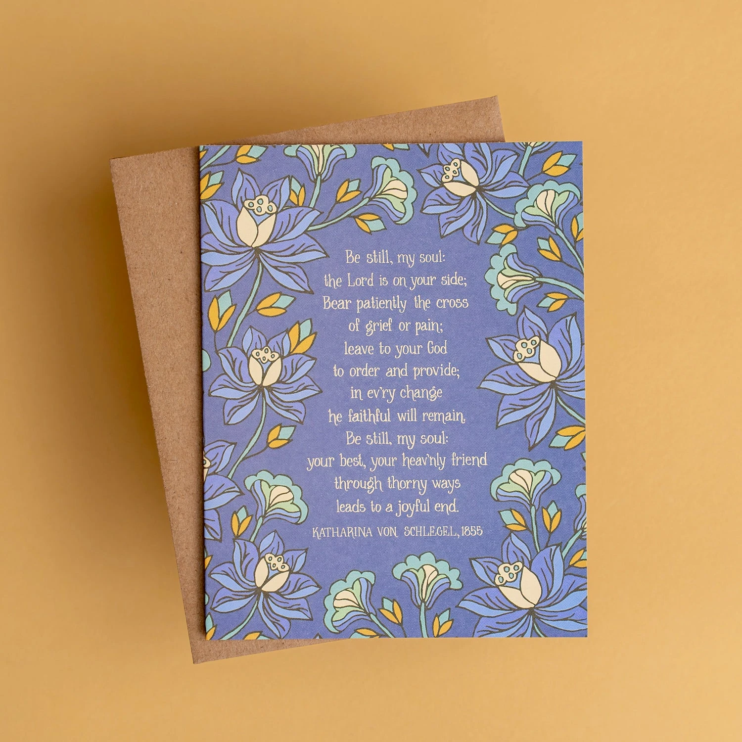 Be Still My Soul Hymn Greeting Card 1 Be Still My Soul Hymn Greeting Card