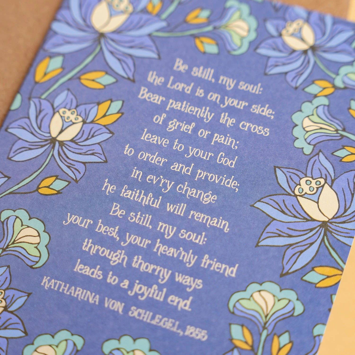 Be Still My Soul Hymn Greeting Card 2 Be Still My Soul Hymn Greeting Card - Image 2