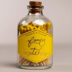 Yellow Fancy Matches Small Jar