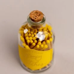 Yellow Fancy Matches Small Jar -Deals Home Avenues Store DSC05588