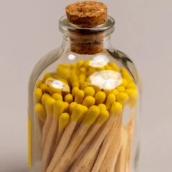 Yellow Fancy Matches Small Jar -Deals Home Avenues Store DSC05590