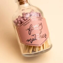 Dusty Rose Fancy Matches Small Jar -Deals Home Avenues Store Dusty Rose Fnacy Matches Small Jar 00007