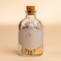 Fog Gray Fancy Matches Small Jar