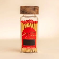 Scarlet Long Stem Matches Jar