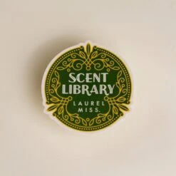 Scent Library Seal Die Cut Decal