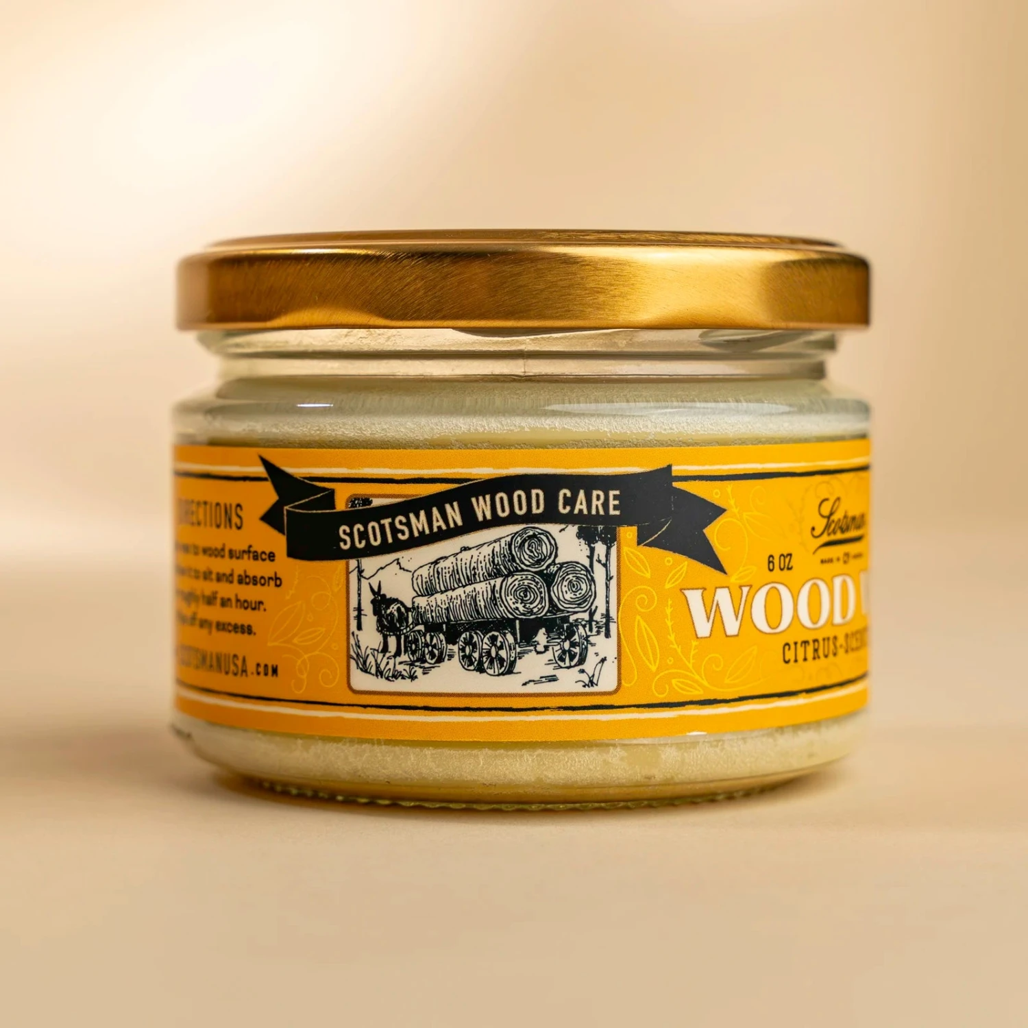 Scotsman Co. Wood Wax | Citrus Scented 3 Scotsman Co. Wood Wax | Citrus Scented - Image 3