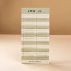 Striped Market List Notepad