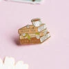 Tea And Books Enamel Pin