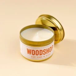 Woodshop 5 Oz. Candle -Deals Home Avenues Store Woodshop 5 ounce candle 00007